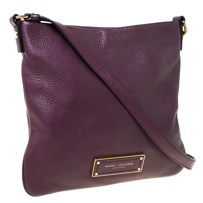 purple leather handbags