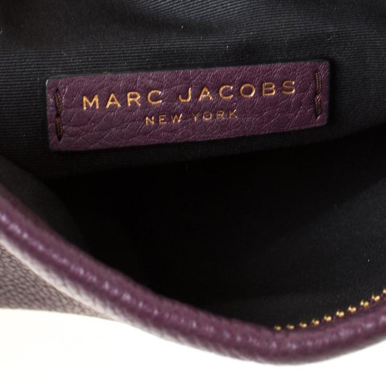 Leather clutch bag Marc by Marc Jacobs Purple in Leather - 18522500