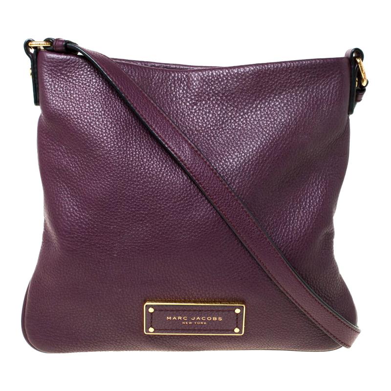 Marc by Marc Jacobs Purple Leather Crossbody Bag
