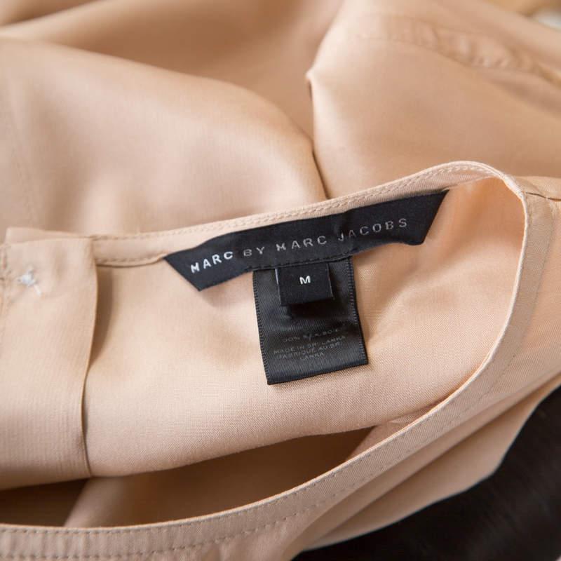 Women's Marc by Marc Jacobs Sandstone Beige Cotton Reverse Patch Pocket Detail Top M