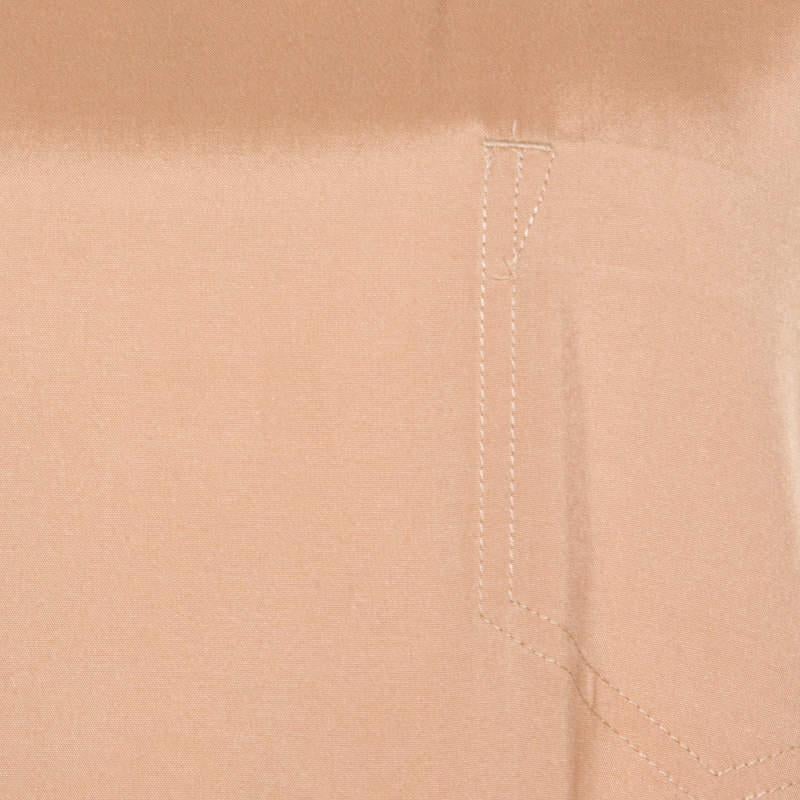 Marc by Marc Jacobs Sandstone Beige Cotton Reverse Patch Pocket Detail Top M 1