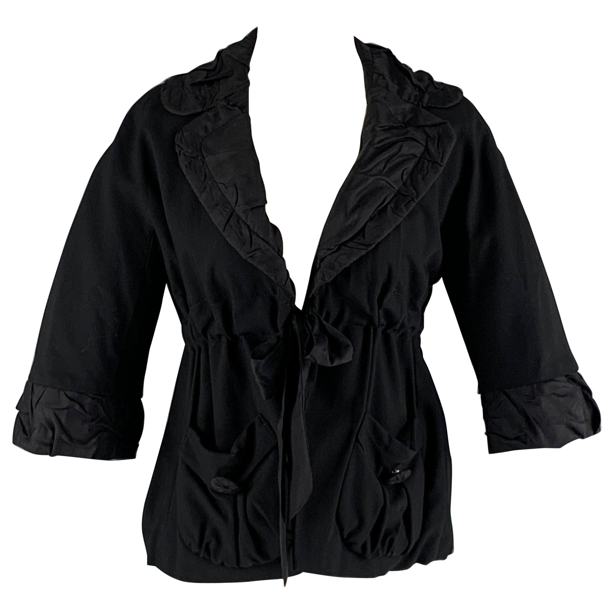 MARC by MARC JACOBS Größe 2 Schwarze Jacke aus Viskosemischung