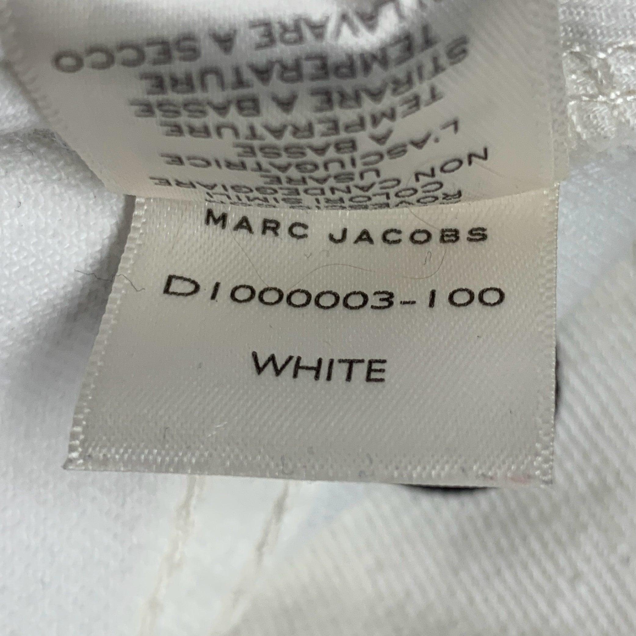 MARC by MARC JACOBS Size 27 White Black Cotton Polka Dot Mini Skirt For Sale 2