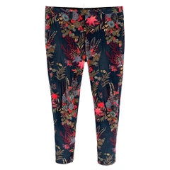 MARC by MARC JACOBS Size 32 Multi-Color Floral Cotton Zip Fly Casual Pants