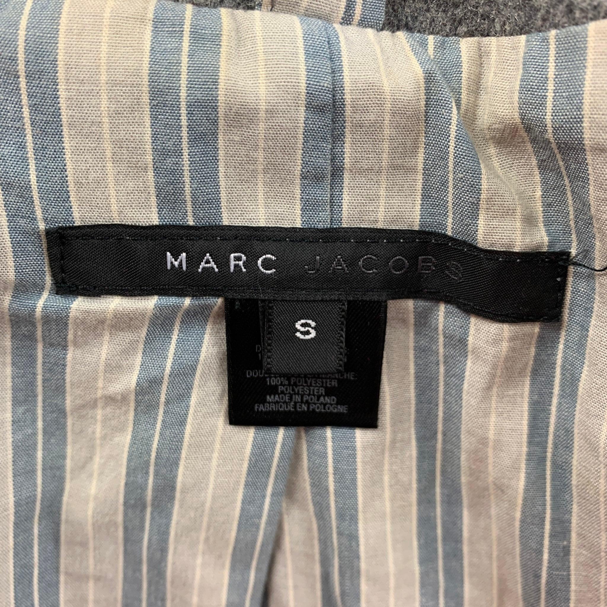 MARC by MARC JACOBS Size 38 Gray Charcoal Wool Nylon Sport Coat For Sale 2