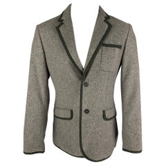 MARC by MARC JACOBS Size 38 Gray Charcoal Wool Nylon Sport Coat