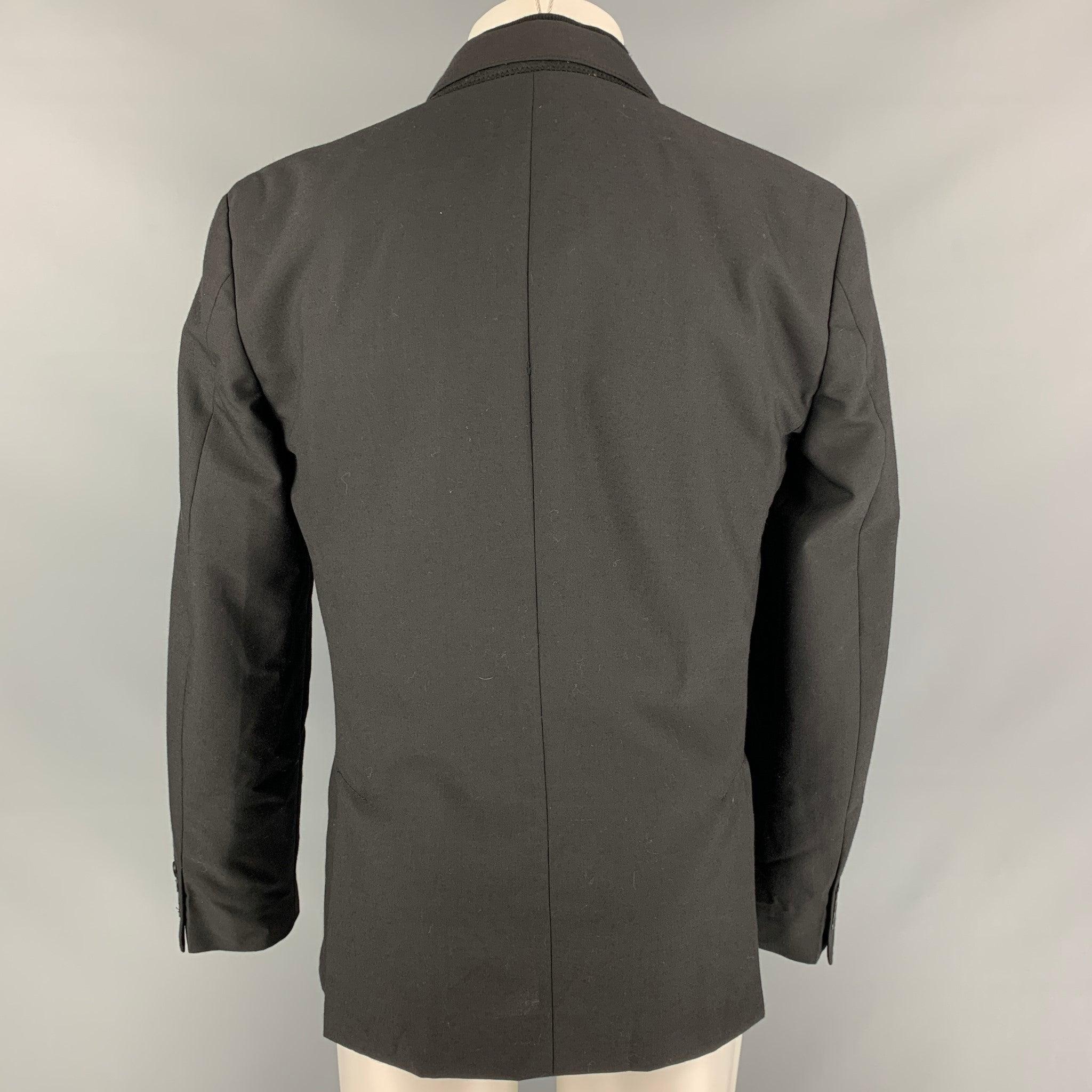 MARC by MARC JACOBS Taille L Veste en polyester mélangé noir et marine Bon état - En vente à San Francisco, CA
