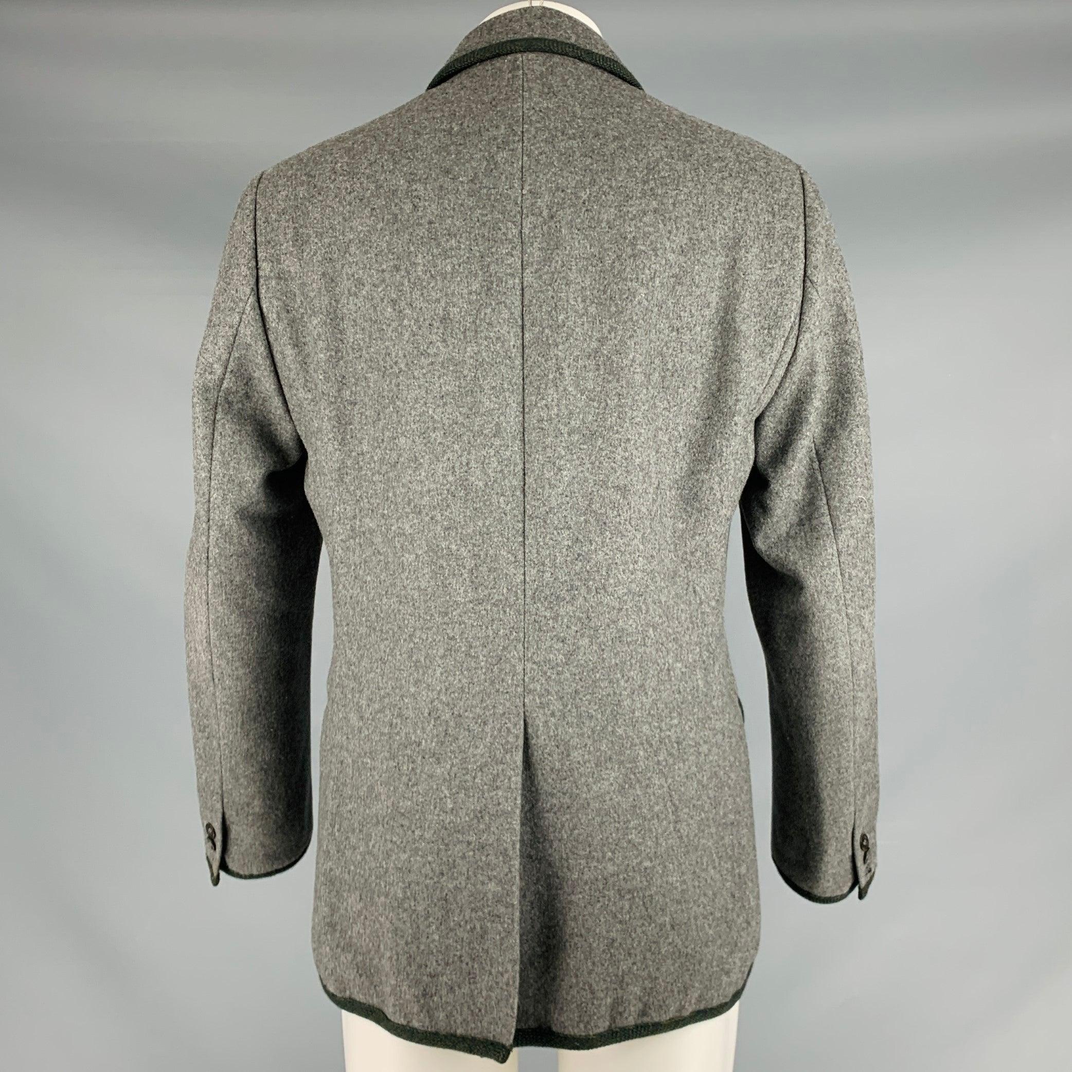 Manteau de sport MARC by MARC JACOBS taille M gris anthracite en laine mélangée Excellent état - En vente à San Francisco, CA