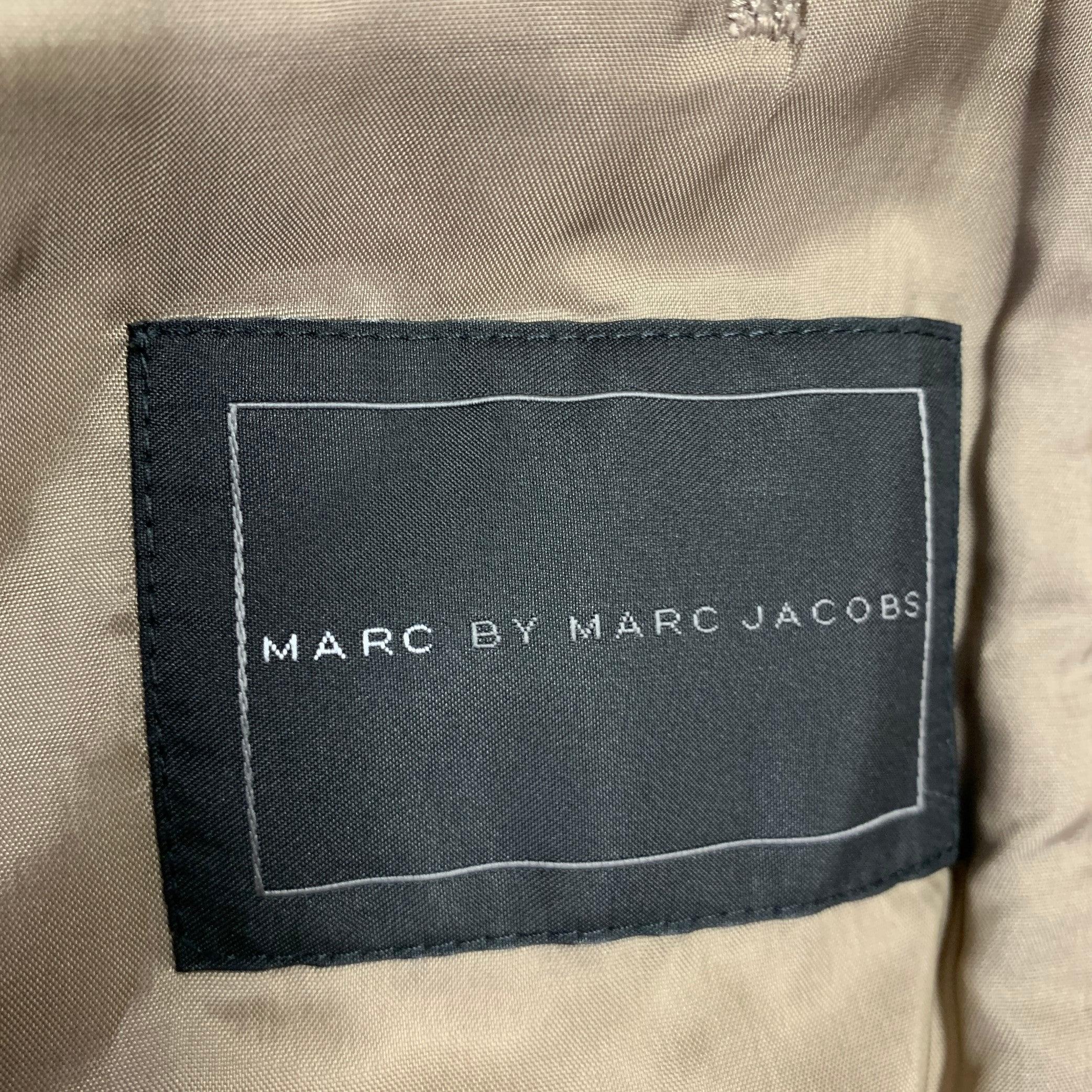 MARC by MARC JACOBS Size M Taupe Moleskin Cotton Notch Lapel Sport Coat For Sale 2