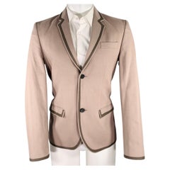 MARC by MARC JACOBS Talla M Abrigo de piel de topo de algodón con solapa de muesca