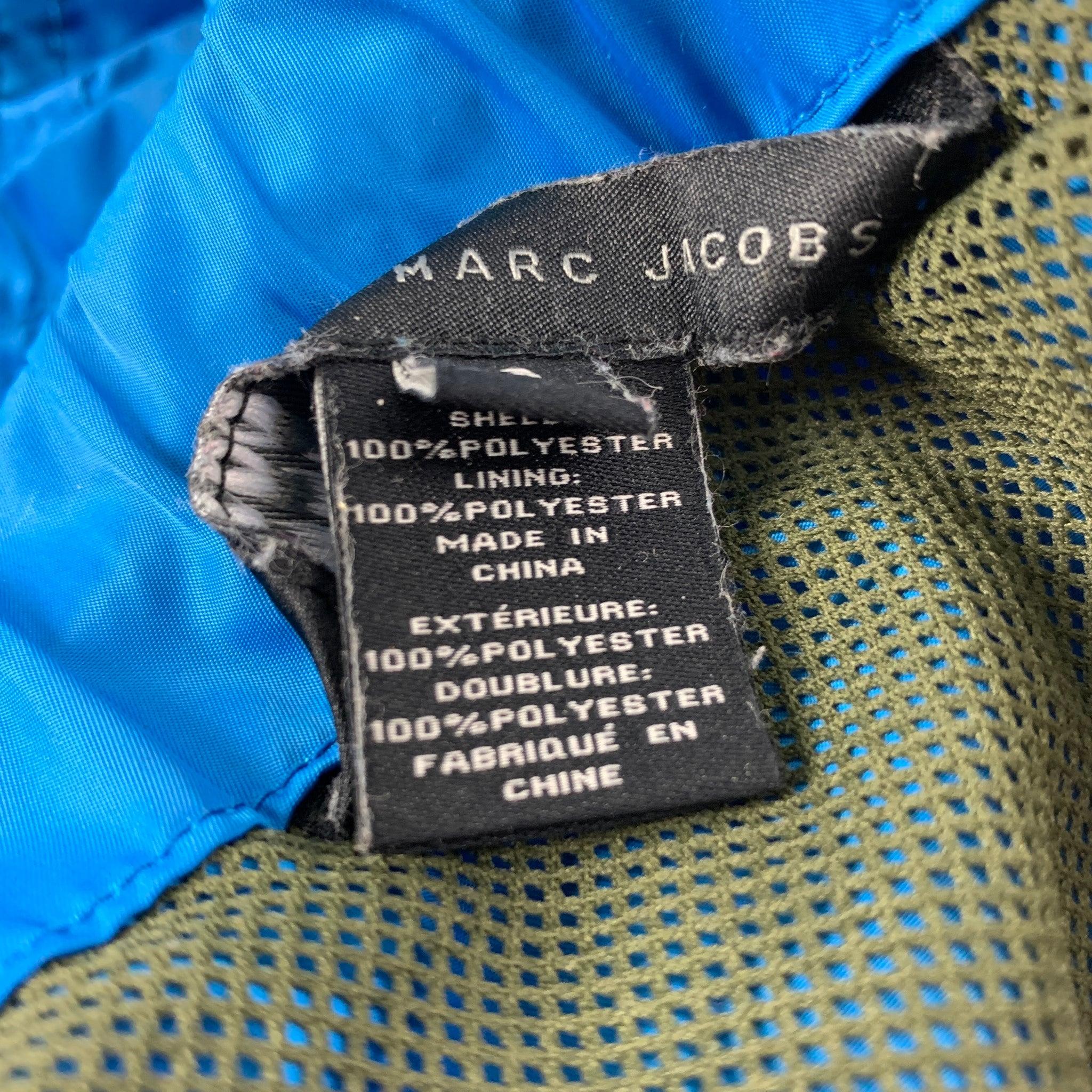 MARC by MARC JACOBS Size S Blue Polyester Swim Trunks In Good Condition For Sale In San Francisco, CA
