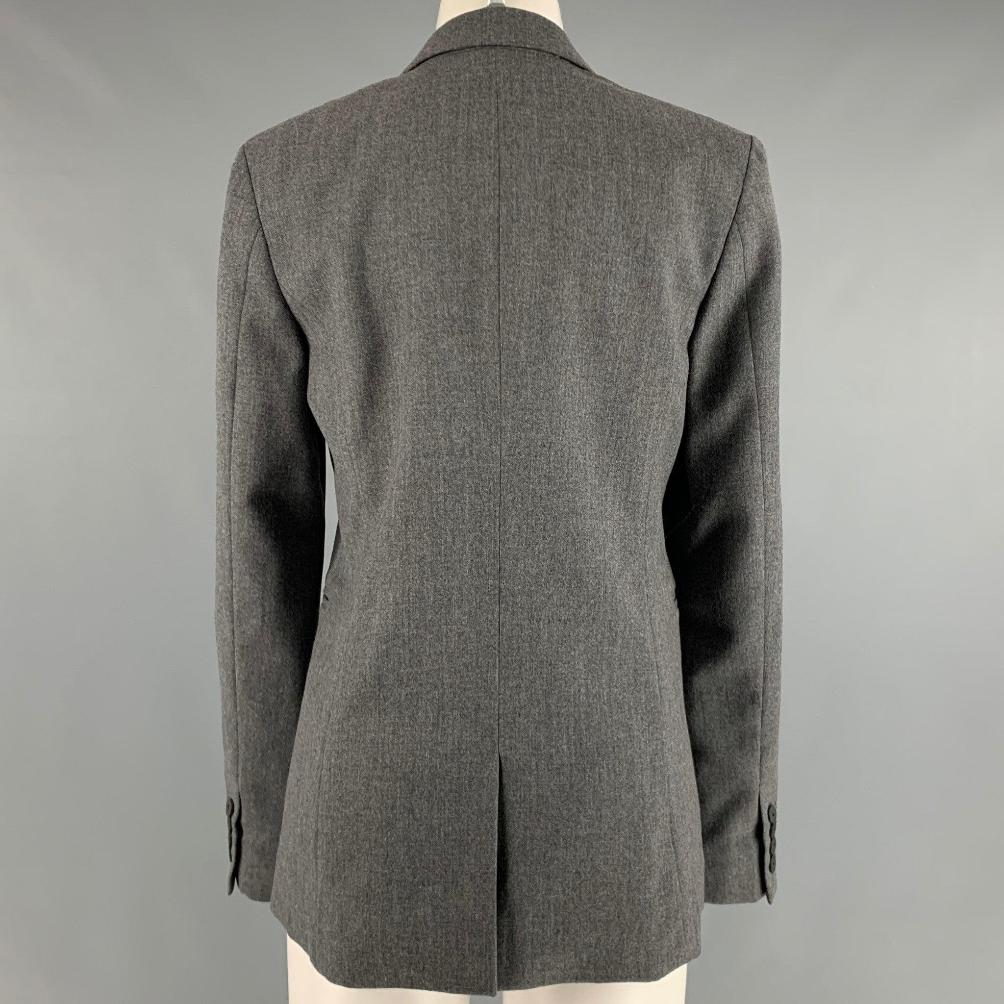 MARC by MARC JACOBS Size S Grey Heather Single Button Blazer In Excellent Condition For Sale In San Francisco, CA