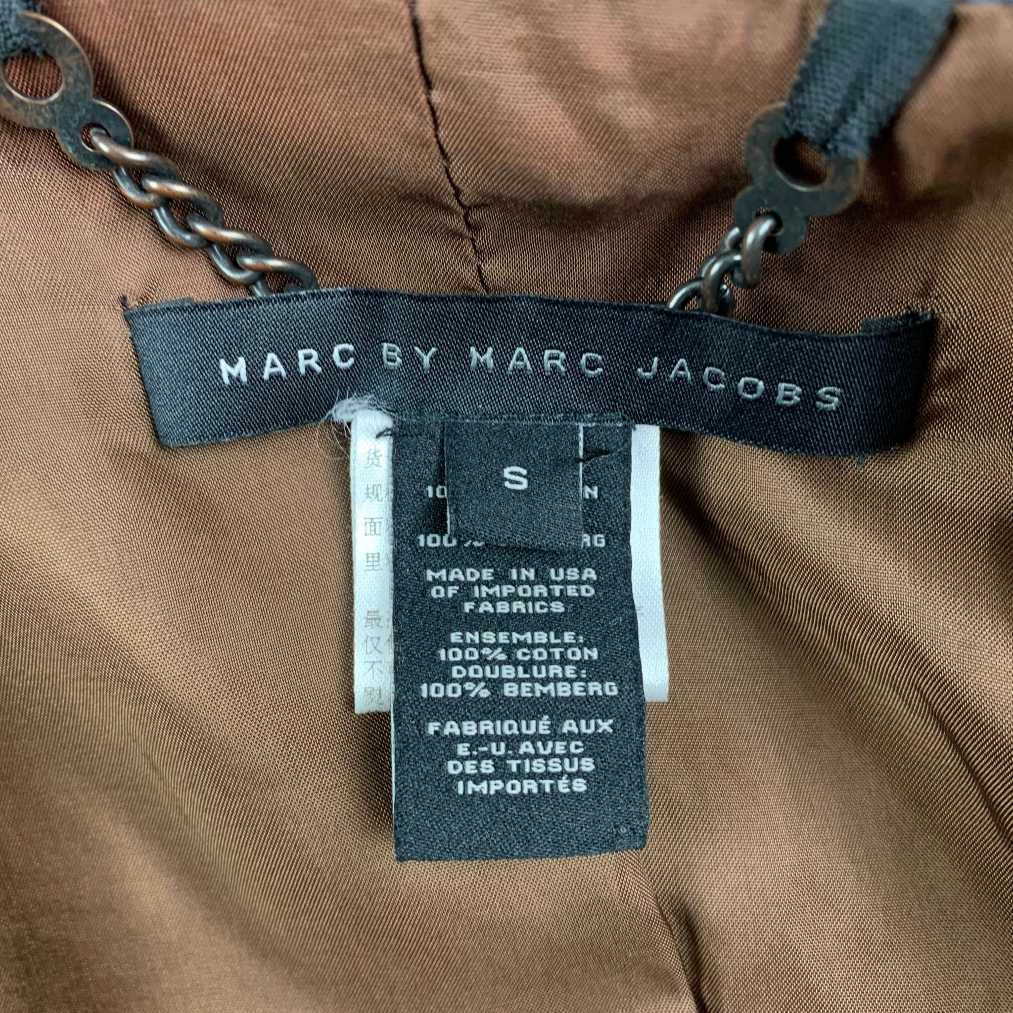 MARC by MARC JACOBS Size S Navy Multi-Color Print Cotton Sport Coat 2