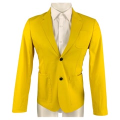 MARC by MARC JACOBS Size XS Yellow Cotton Notch Lapel Sport Coat