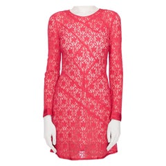 Marc by Marc Jacobs Strawberry Daiquiri Floral Lace Paneled Leila Dress S