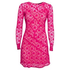 Marc by Marc Jacobs Strawberry Daiquiri Floral Lace Paneled Leila Dress S