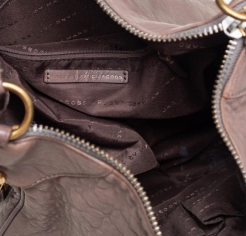 Marc by Marc Jacobs Taupe Leather Classic Q Hillier Hobo For Sale 1