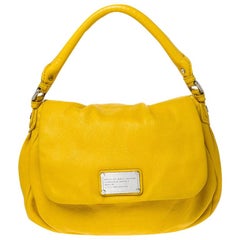 Marc by Marc Jacobs Yellow Leather Classic Q Lil Ukita Top Handle Bag