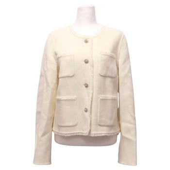 Marc Cain Ivory Wool Jacket - EU 38