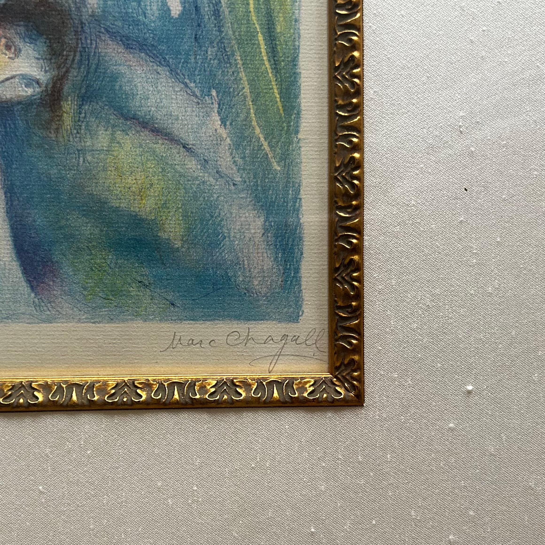 Marc Chagall (1887-1985) Teller 3 aus vier Märchen der arabischen Nachte, 1948 (Moderne der Mitte des Jahrhunderts) im Angebot