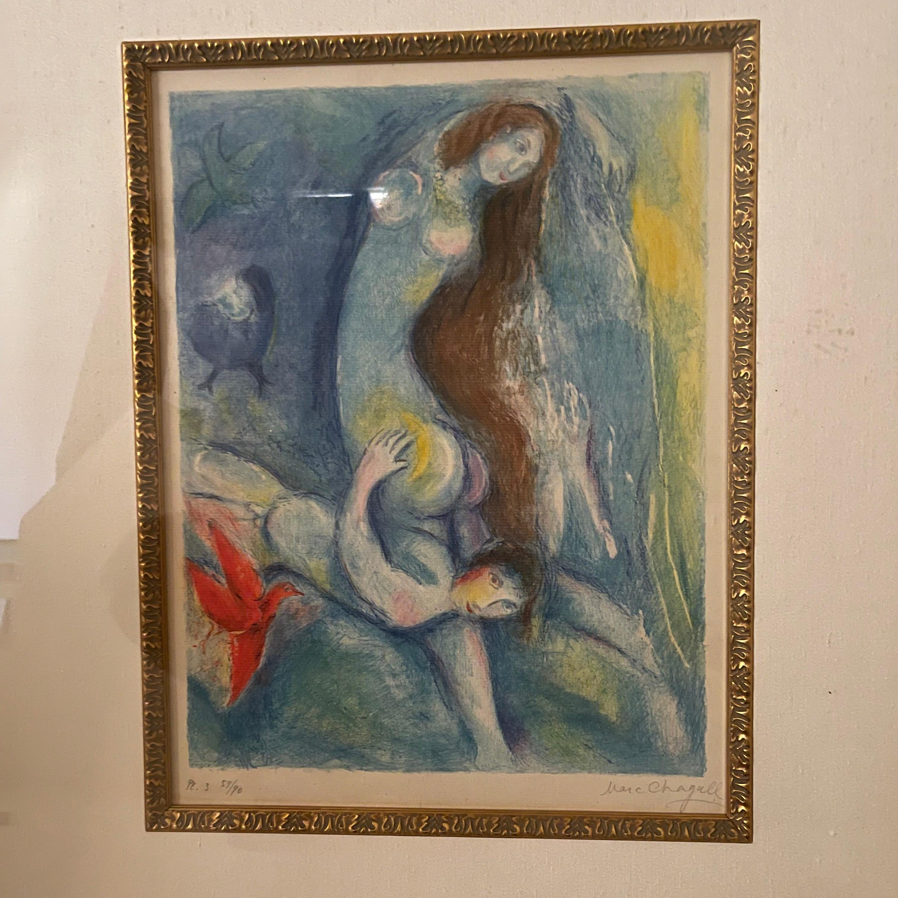 Marc Chagall (1887-1985) Teller 3 aus vier Märchen der arabischen Nachte, 1948 im Zustand „Gut“ im Angebot in CA, CA
