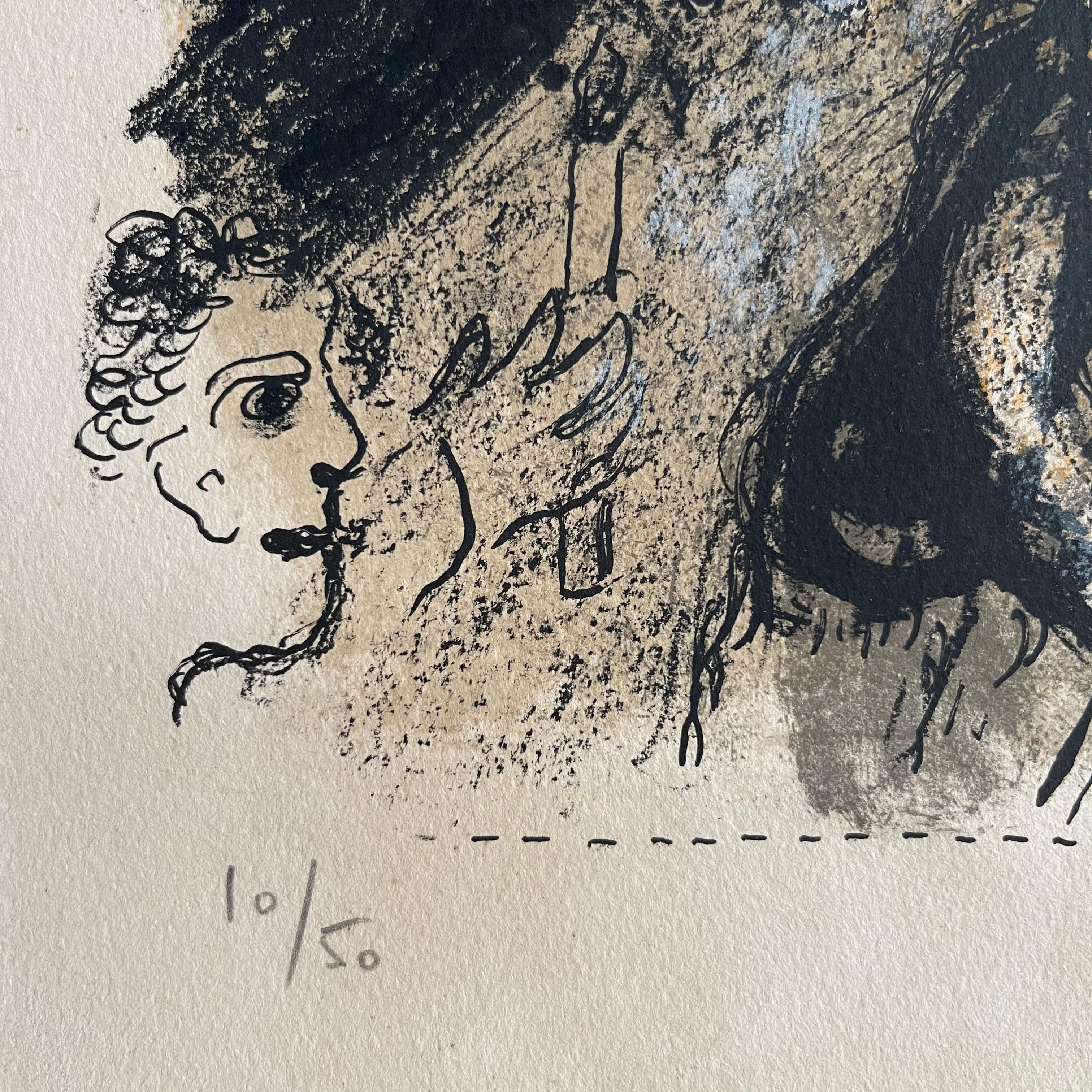 Marc Chagall (1887-1985) Il martire, 1970

Anno: 1970 
Pubblicato: Mourlot, Parigi 
Dimensioni del foglio: H. 75,6 cm x L. 59 cm
Edizione: 50, in questo esempio 10/50
Letteratura: M. 618 
Firma: Firmato a matita, Marc Chagall 

Una scena vivida ed
