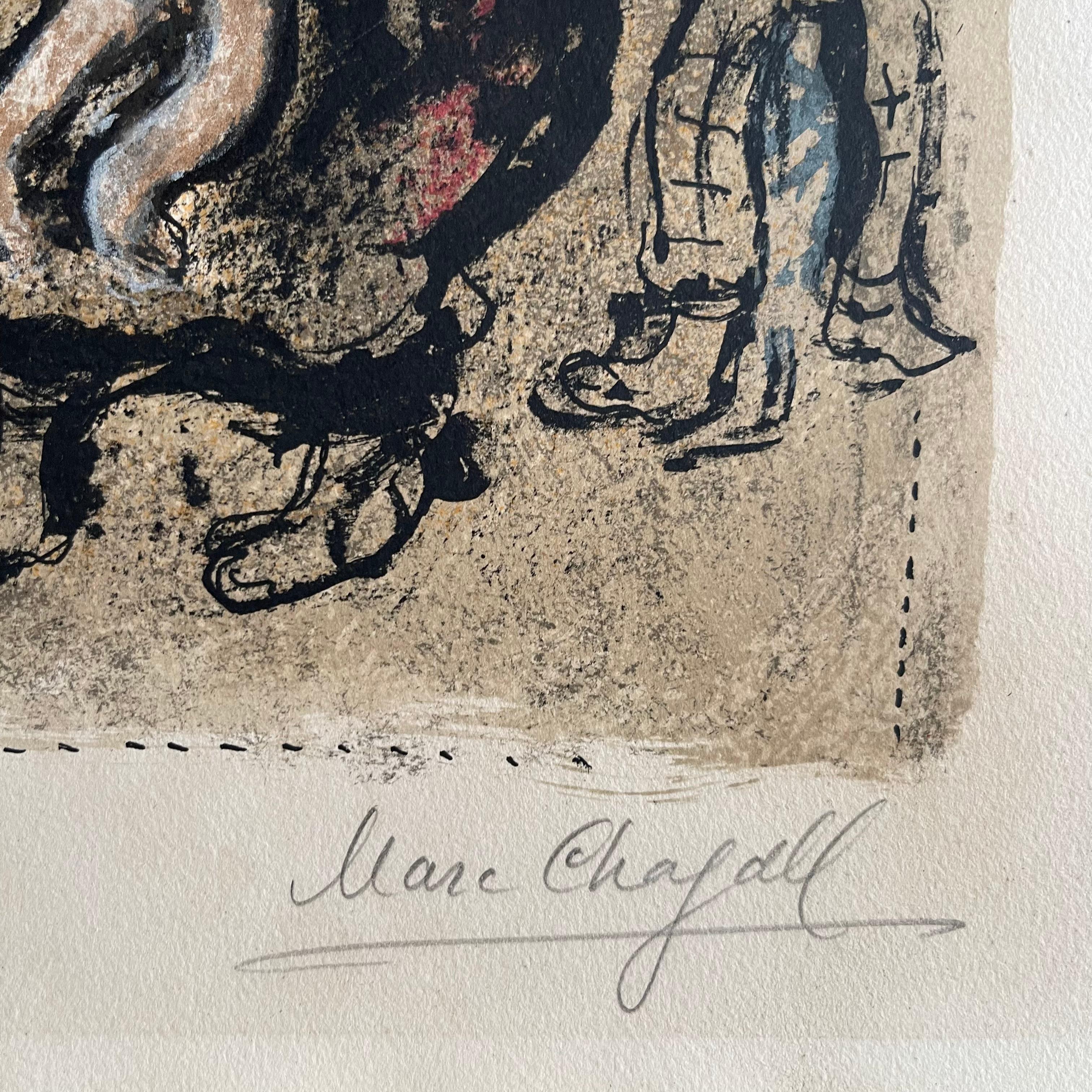 Mid-Century moderno Marc Chagall (1887-1985) Il martire, 1970 in vendita