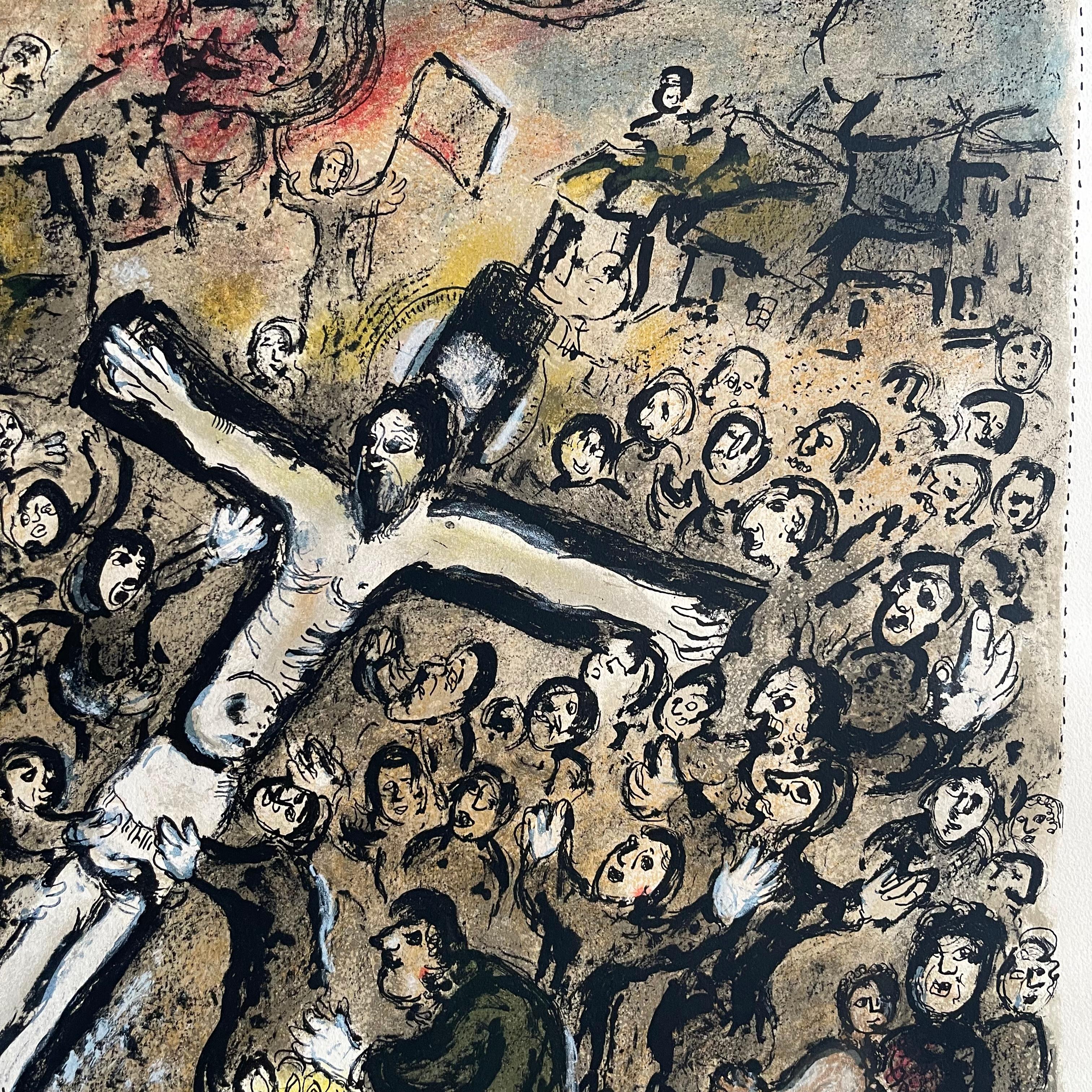 Marc Chagall (1887-1985) Il martire, 1970 In condizioni buone in vendita a CA, CA