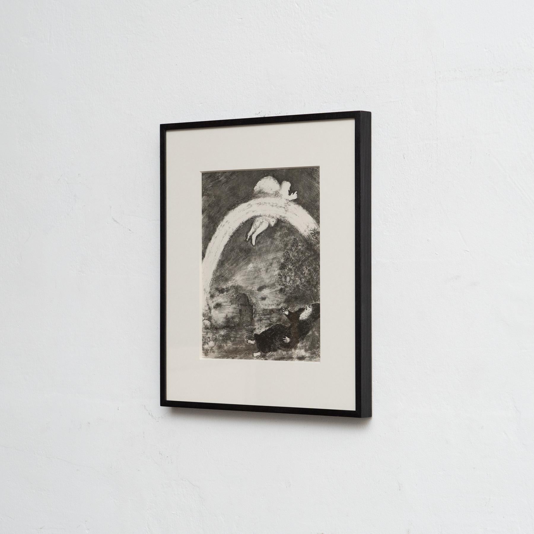 Mid-Century Modern Marc Chagall : Une vision biblique onirique - Héliogravure en vente
