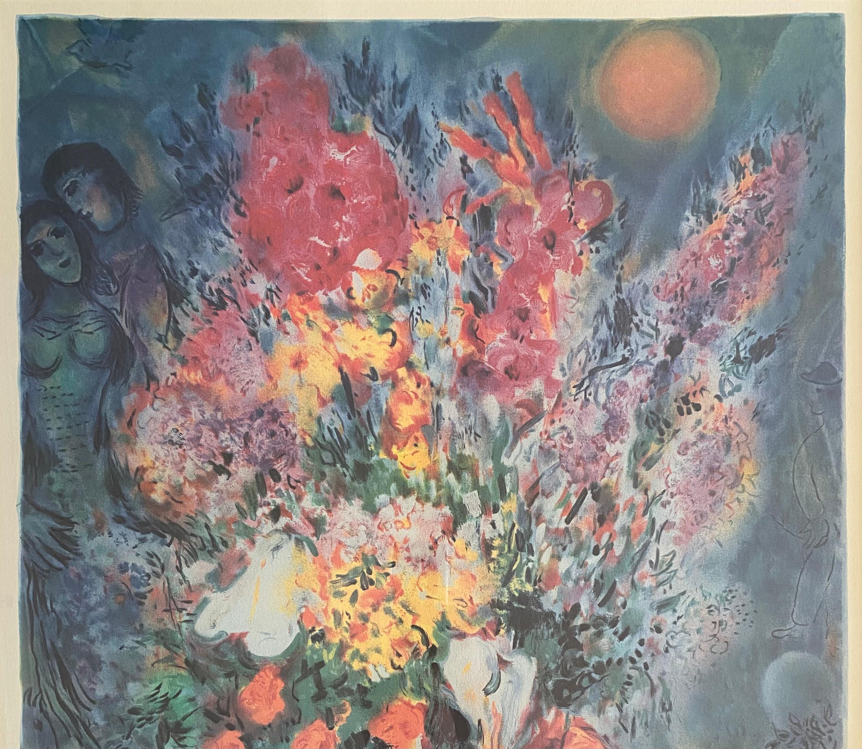 Artist: Chagall, Marc
Blue Bouquet
Circa: 1960
Medium: Print
Professionally framed dimensions: 32 1/8
