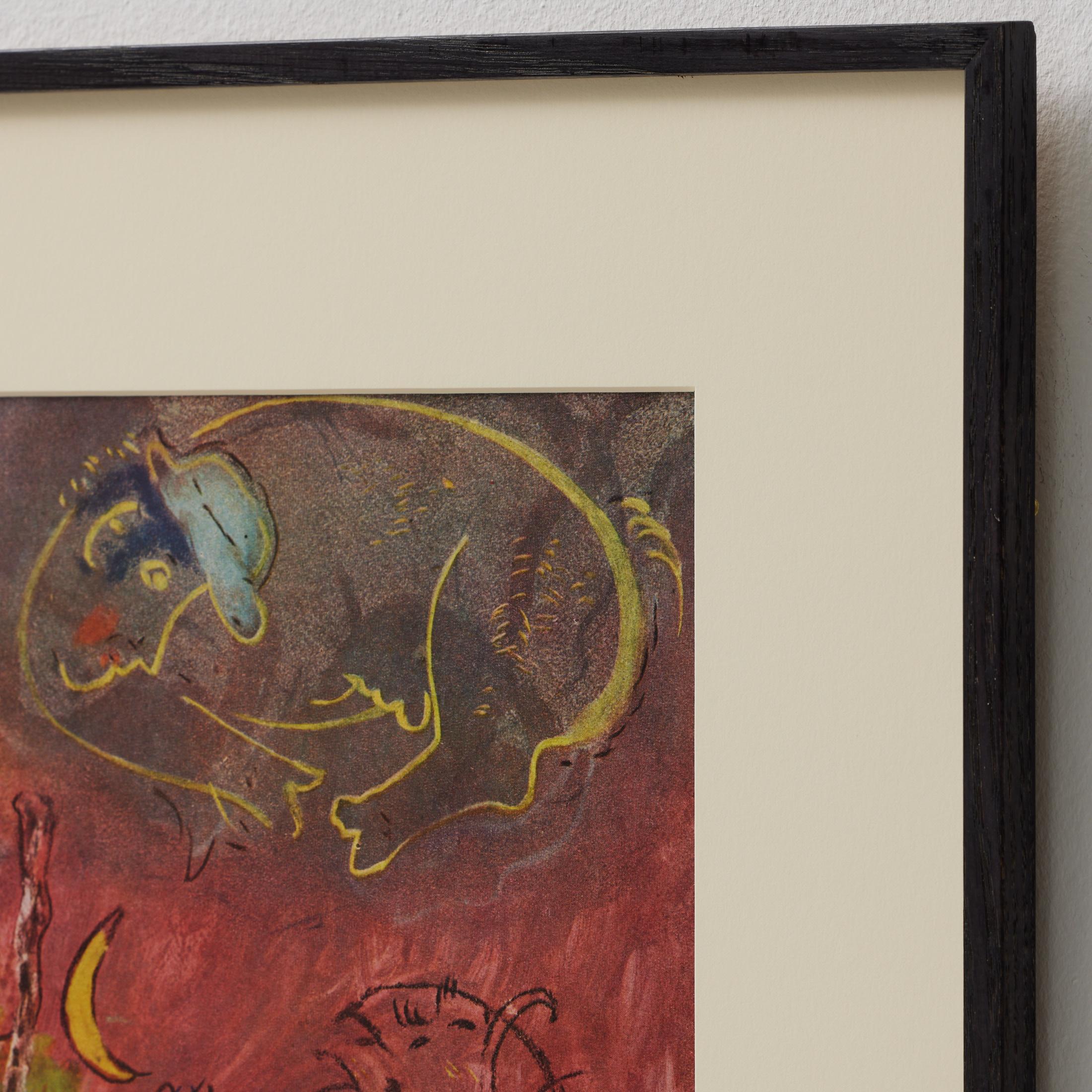 Marc Chagall  Cliché del colore  Edizioni du Chêne  1947  Incorniciato in vendita 3