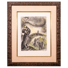 Marc Chagall David Montant La Colline des Oliviers (pl. 71) Signed Etching