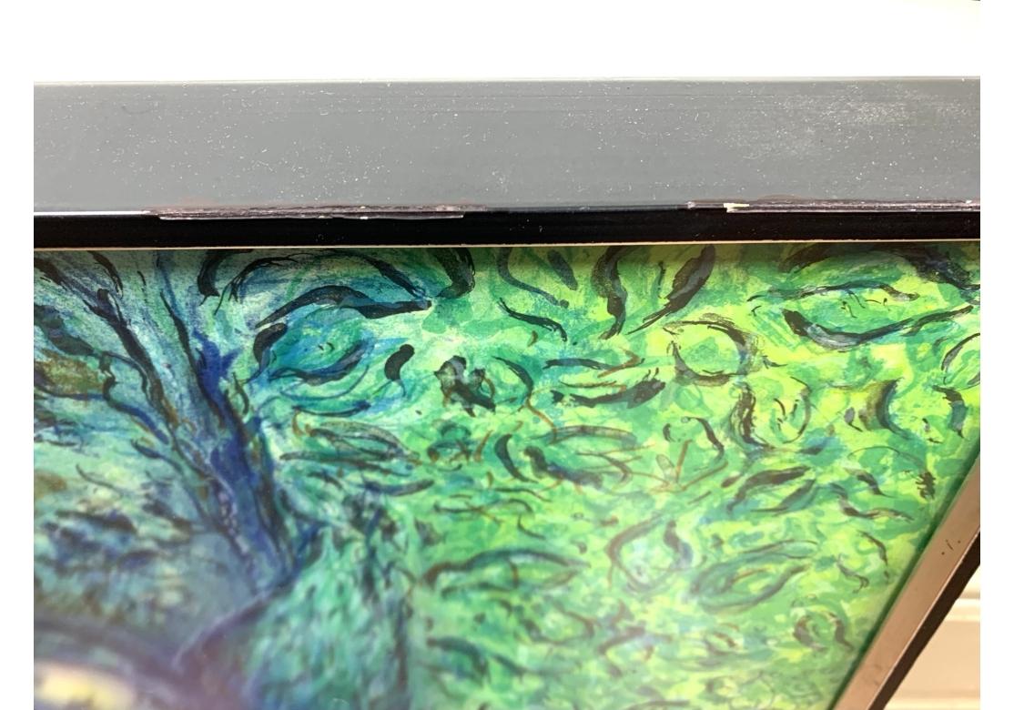 Marc Chagall Die Zauberflöte Mozart Metropolitan Opera Poster (Glas) im Angebot