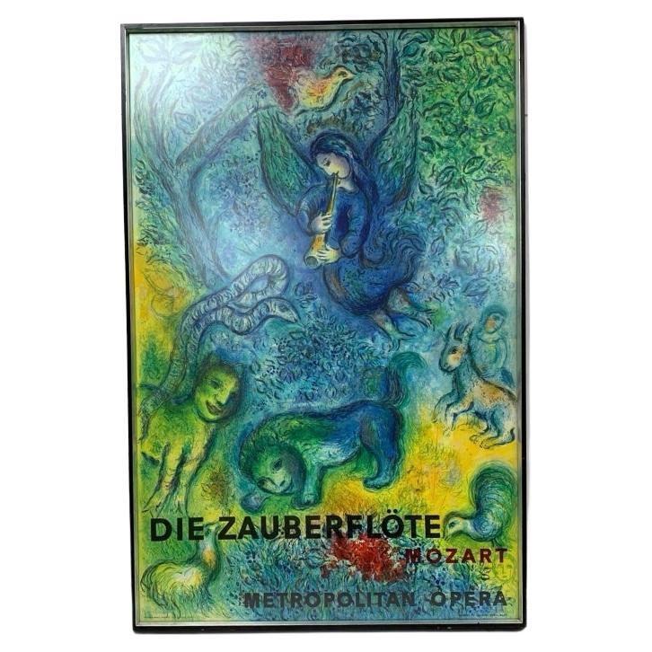 Marc Chagall Die Zauberflöte Mozart Metropolitan Opera Poster im Angebot