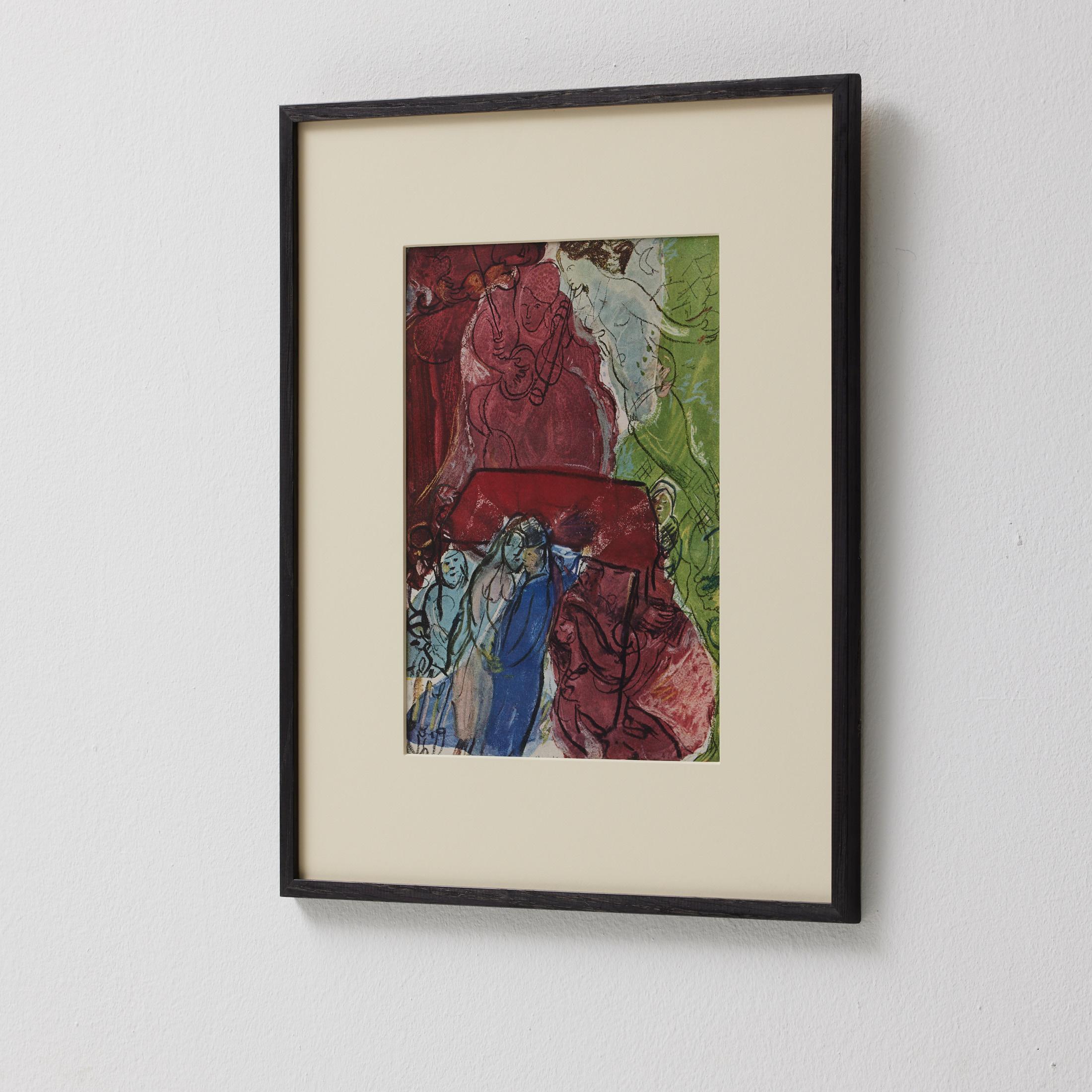 Marc Chagall Gerahmtes Farbklischee, Editions du Chêne, 1947 im Angebot 3