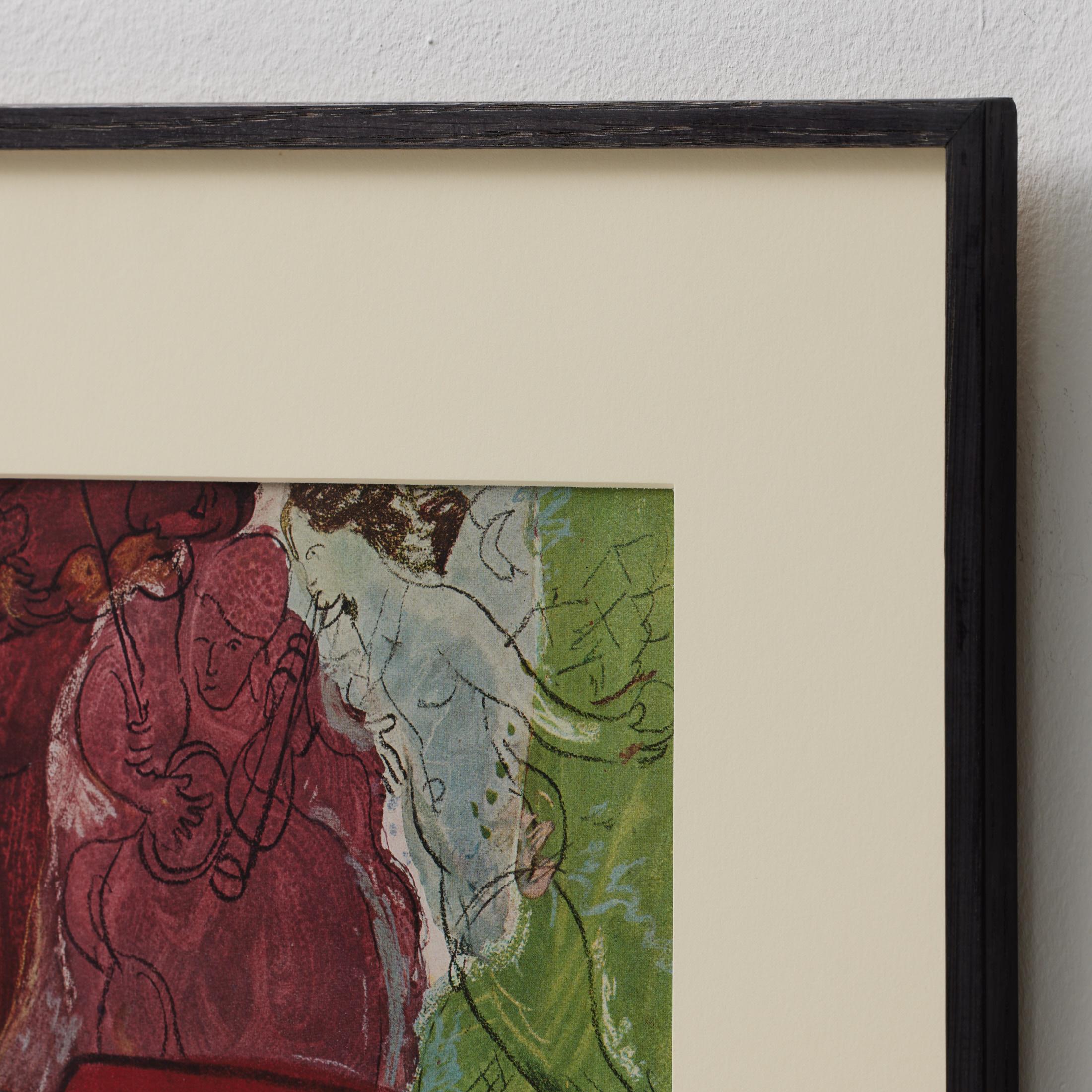 Marc Chagall Gerahmtes Farbklischee, Editions du Chêne, 1947 im Angebot 5