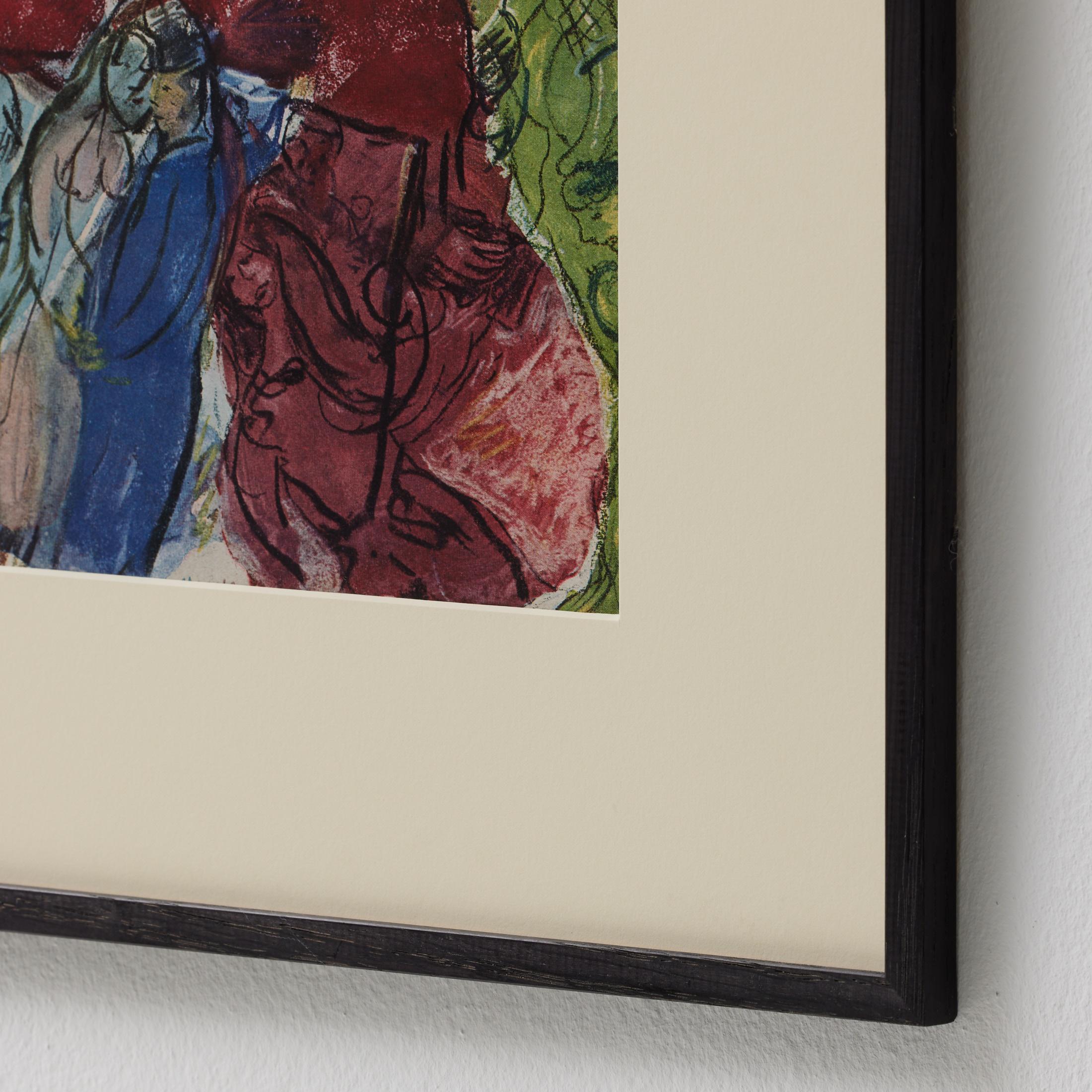 Marc Chagall Gerahmtes Farbklischee, Editions du Chêne, 1947 im Angebot 6