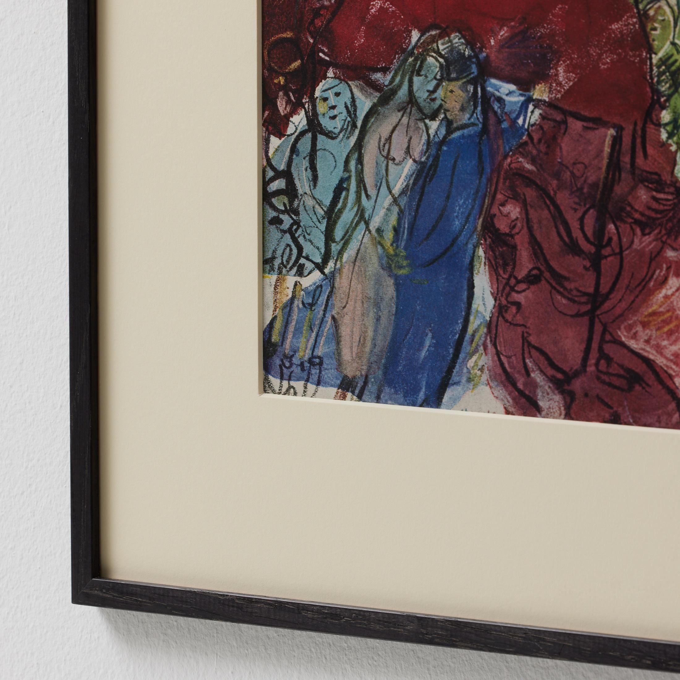 Marc Chagall Gerahmtes Farbklischee, Editions du Chêne, 1947 im Angebot 8