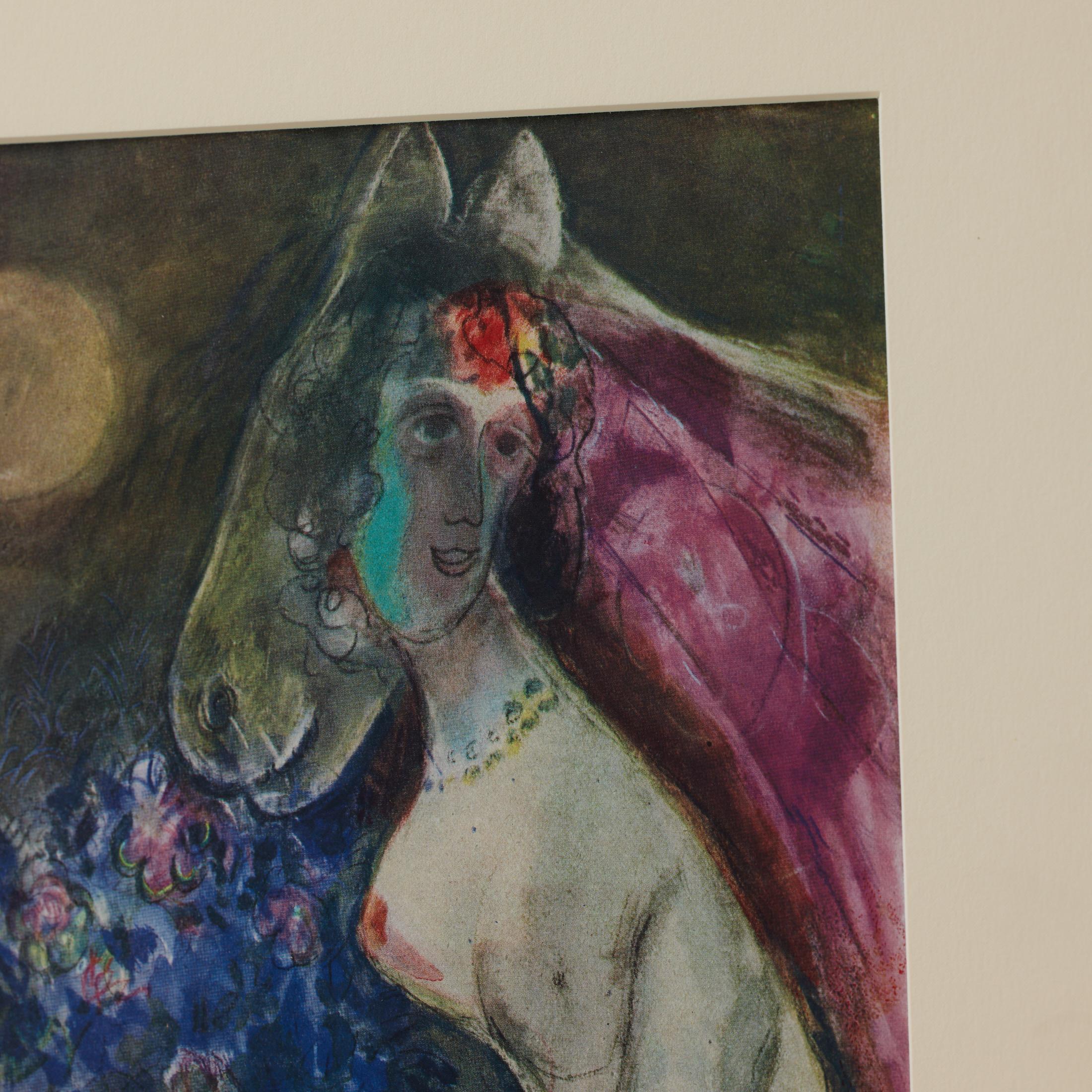 Marc Chagall Gerahmtes Farbklischee, Editions du Chêne, 1947 im Angebot 8