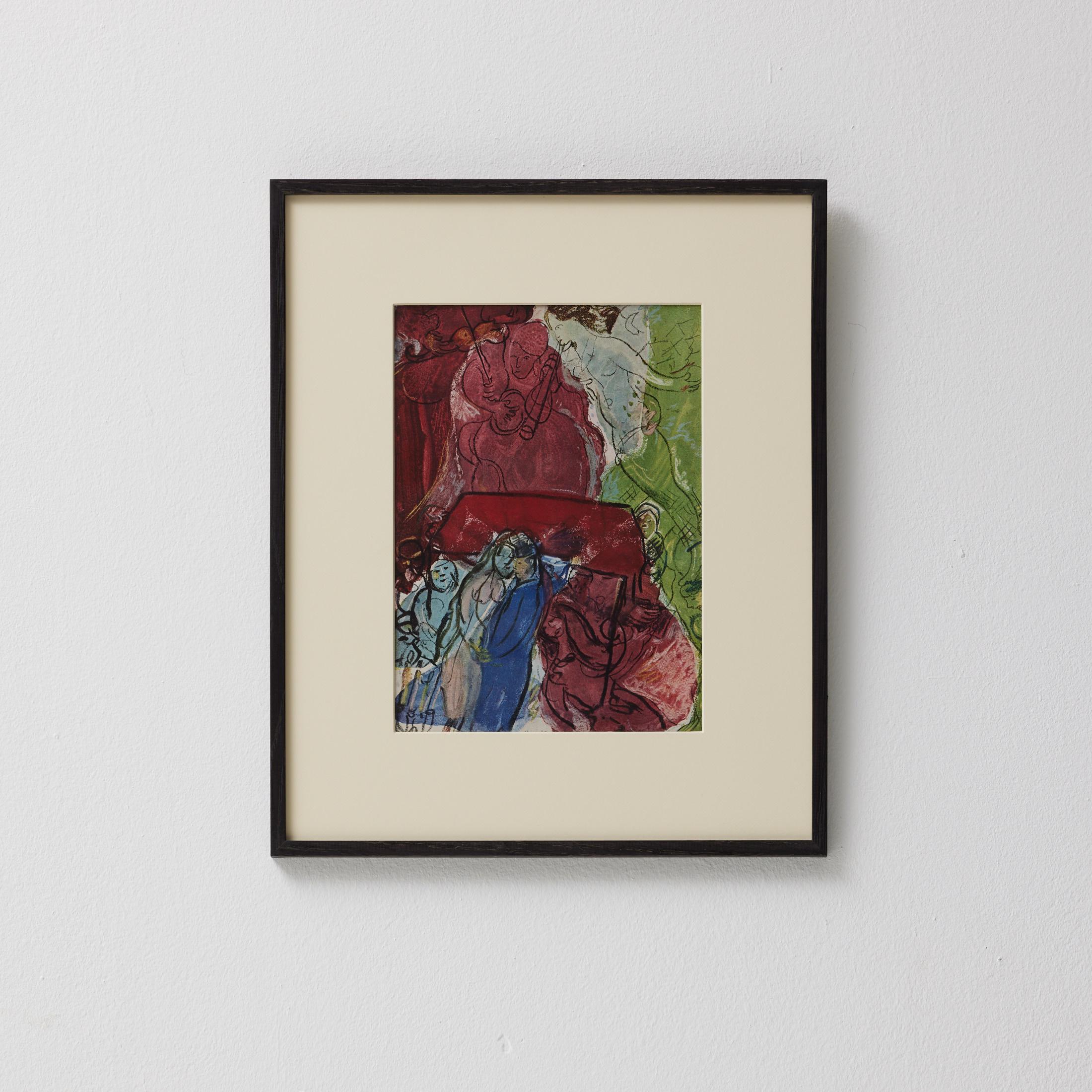 Marc Chagall Gerahmtes Farbklischee, Editions du Chêne, 1947

Medium: Farbklischee
Verlag: Editions du Chêne, Paris, Frankreich
Datum: 1947
Rahmen: Massivholz (Beispiel abgebildet, endgültige Rahmung auf Bestellung)
Zustand: Ausgezeichneter