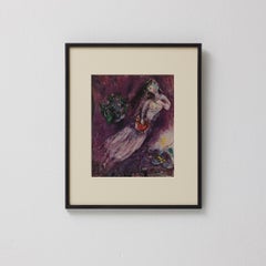 Marc Chagall Framed Color Cliché, Editions du Chêne, 1947