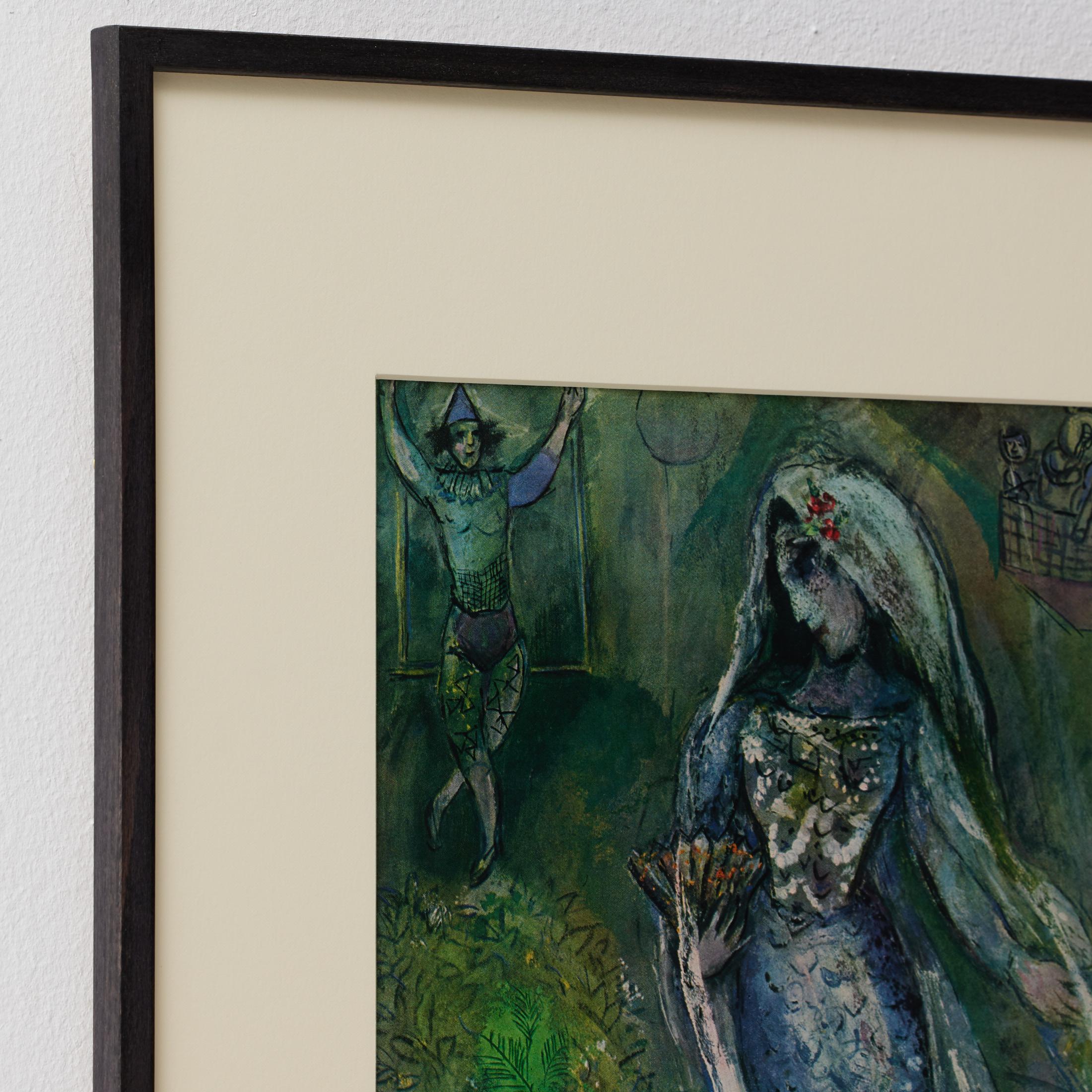 Français Cliché couleur encadré de Marc Chagall, Editions du Chêne, 1947 en vente