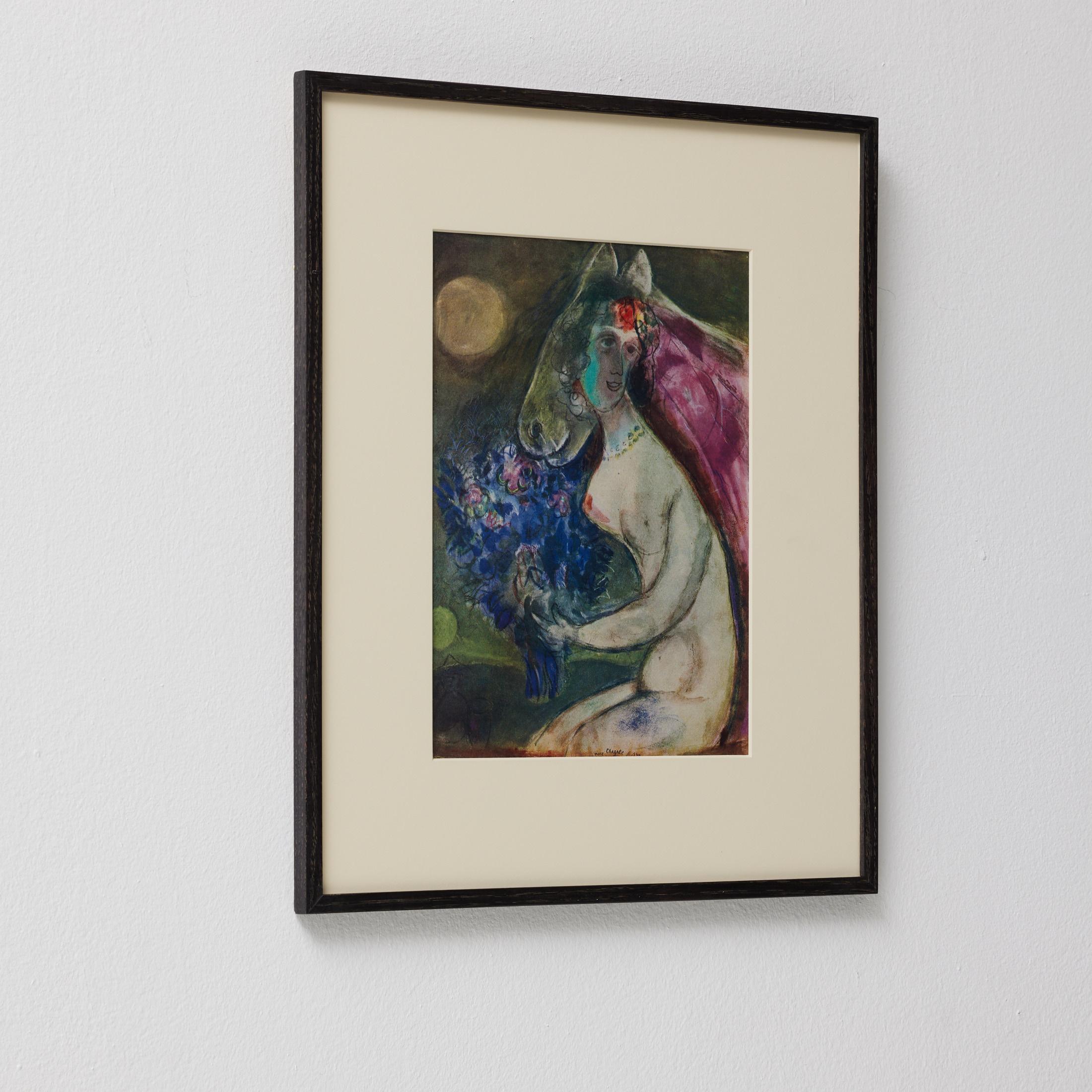 Marc Chagall Gerahmtes Farbklischee, Editions du Chêne, 1947 (Französisch) im Angebot