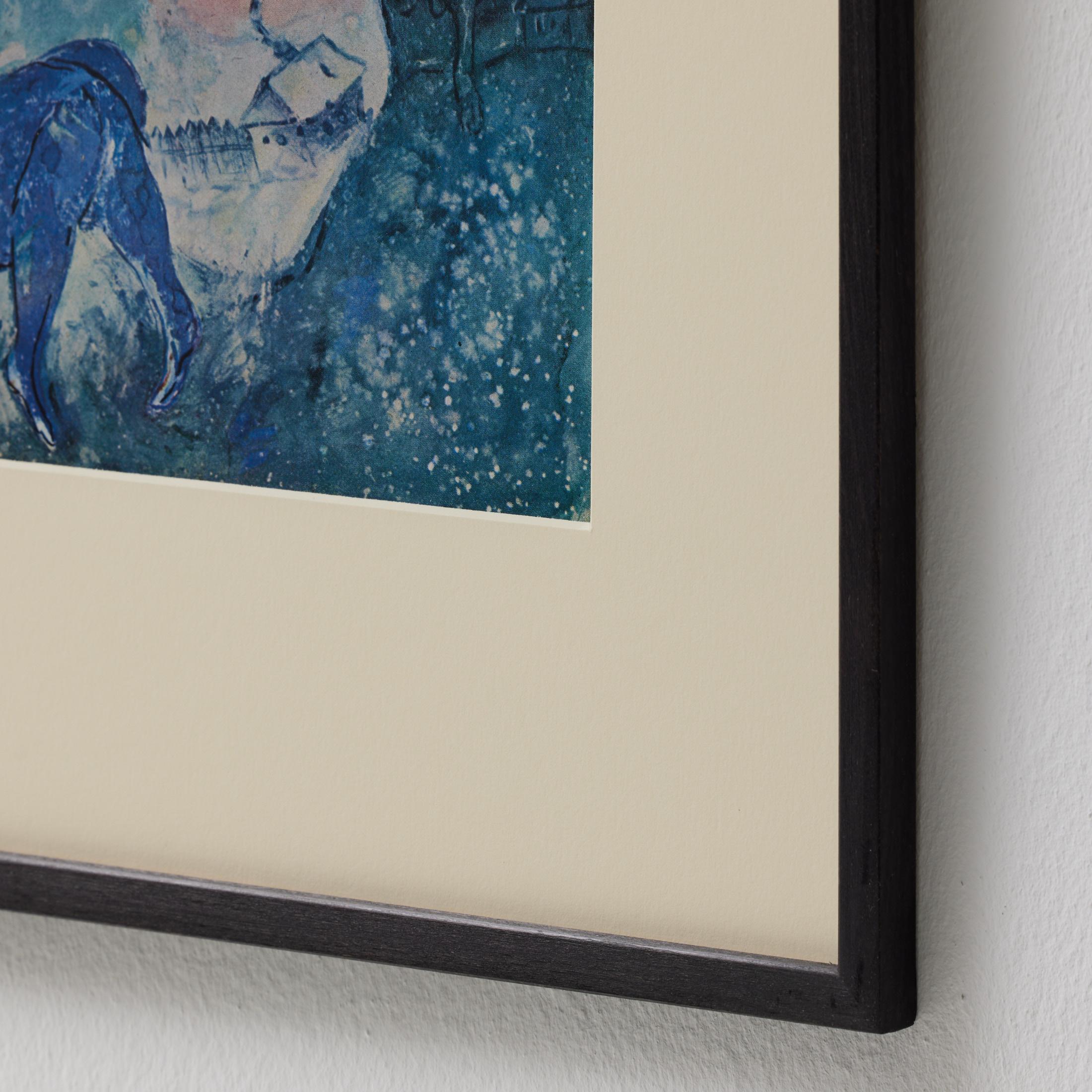 Marc Chagall Gerahmtes Farbklischee, Editions du Chêne, 1947 (Mitte des 20. Jahrhunderts) im Angebot