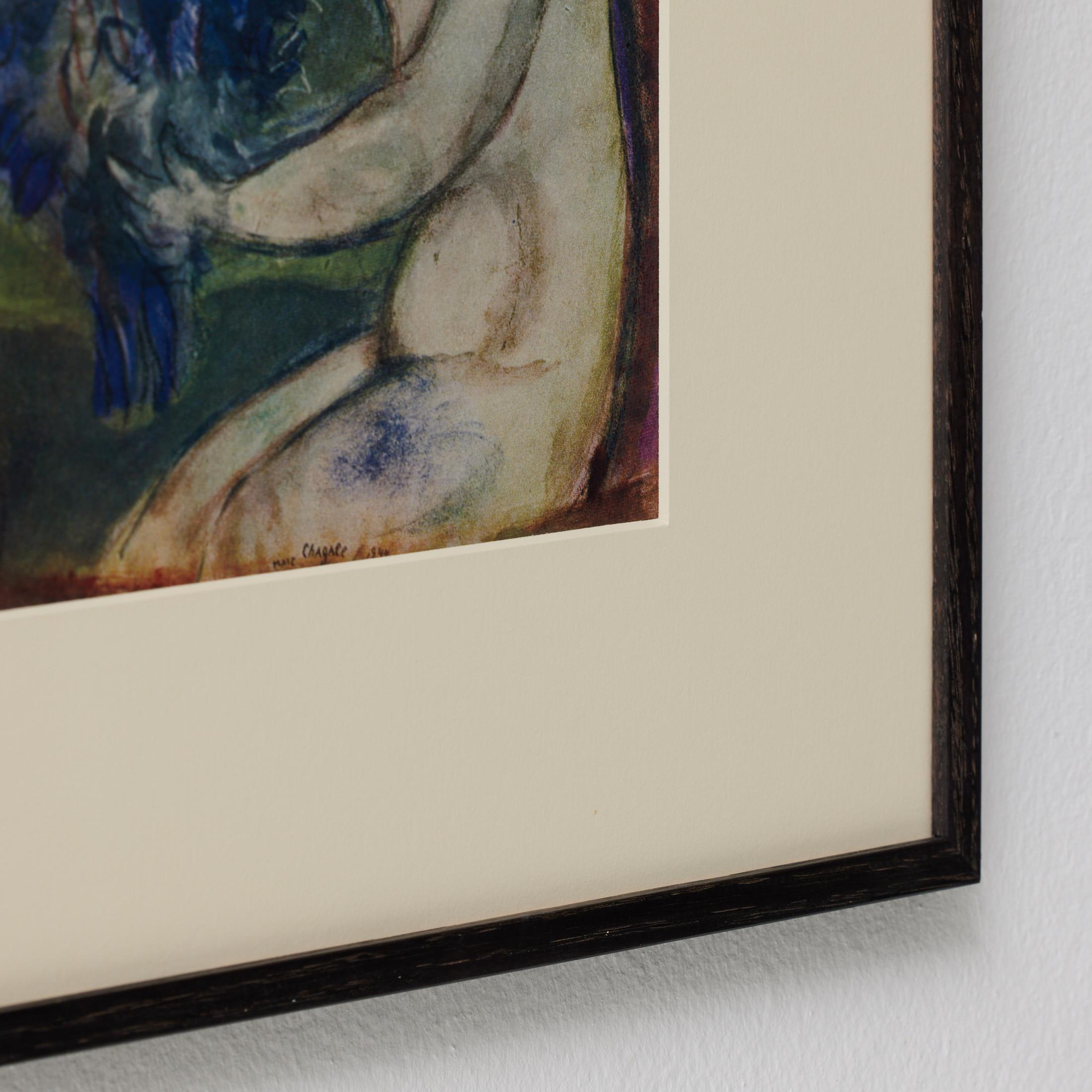 Marc Chagall Gerahmtes Farbklischee, Editions du Chêne, 1947 (Mitte des 20. Jahrhunderts) im Angebot