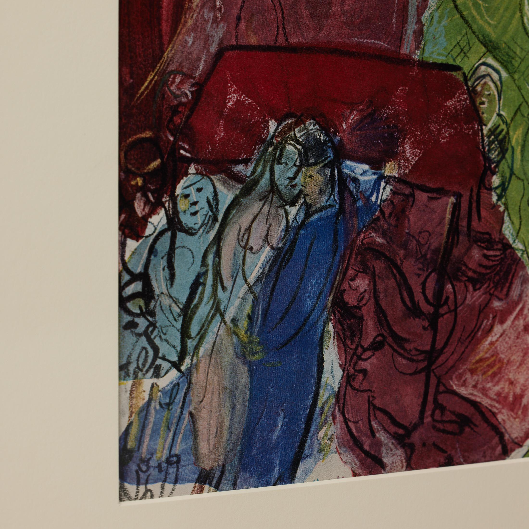 Marc Chagall Gerahmtes Farbklischee, Editions du Chêne, 1947 im Angebot 2