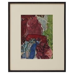 Cliché a colori con cornice di Marc Chagall, Editions du Chêne, 1947