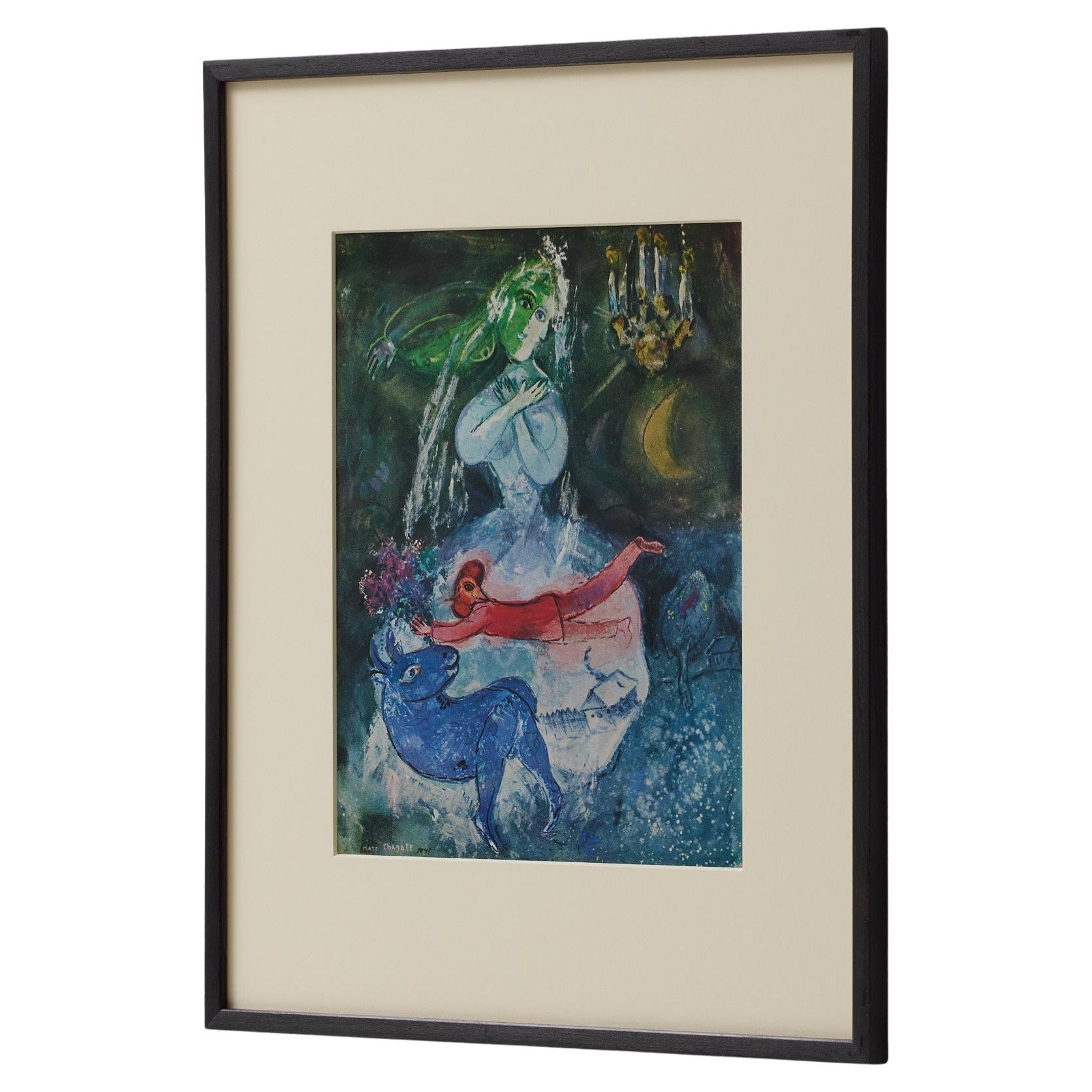 Cliché a colori con cornice di Marc Chagall, Editions du Chêne, 1947