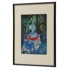 Cliché a colori con cornice di Marc Chagall, Editions du Chêne, 1947