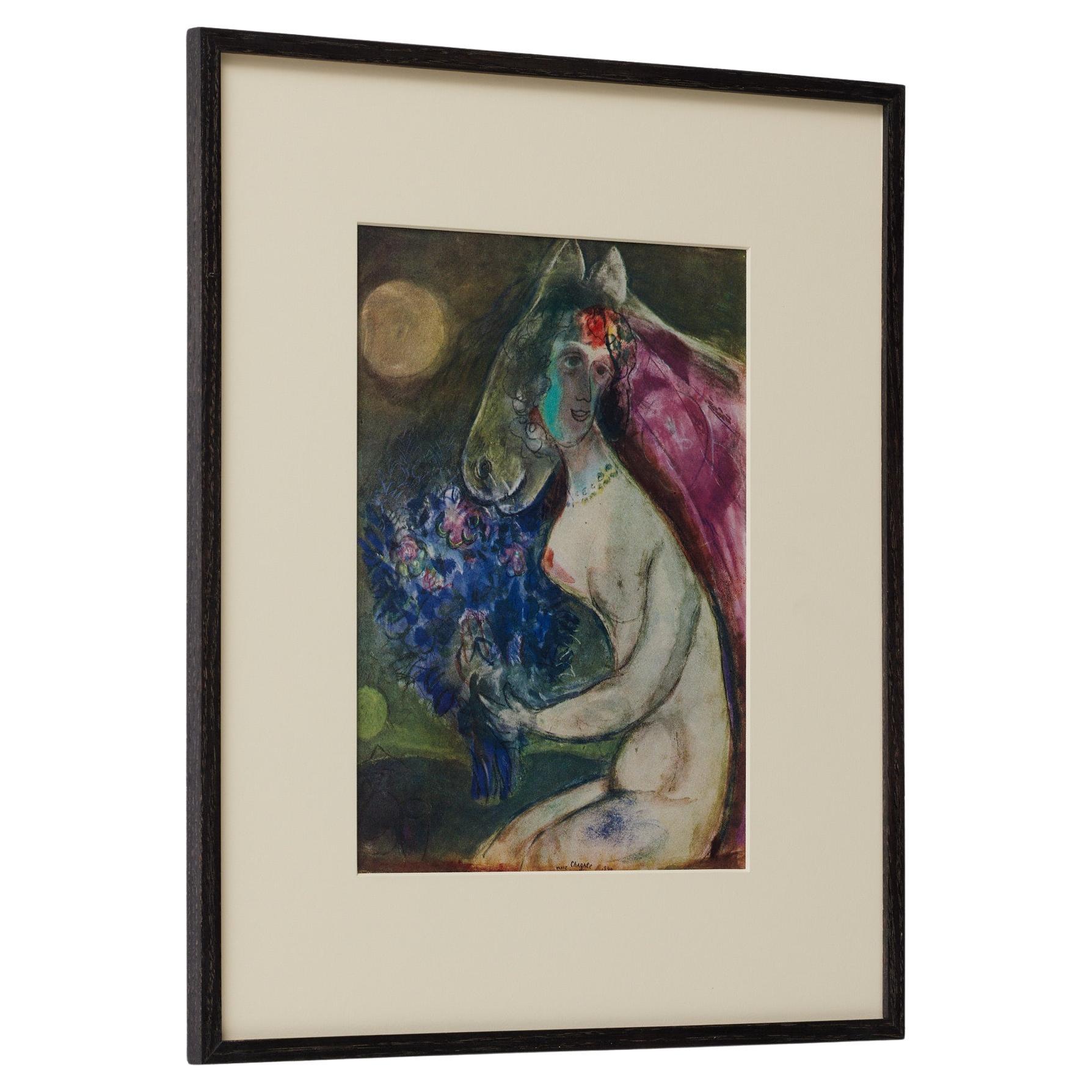 Cliché a colori con cornice di Marc Chagall, Editions du Chêne, 1947